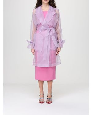 Pinko Cocco Silk Organza Trench Coat - Pink
