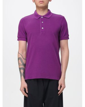Tom Ford Basic Cotton Polo Shirt - Purple