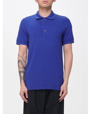 Tom Ford Basic Cotton Polo Shirt - Blue