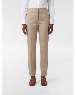 Aspesi Slim Fit Stretch Cotton Pants - Natural