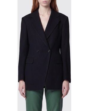 Tagliatore Double-Breasted Viscose Blend Blazer With Two-Button Closure - Blue