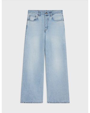 Celine Max Wide Leg Denim Jeans - Blue