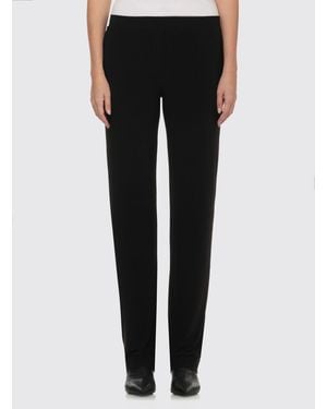 Norma Kamali Slim Fit Straight Trousers - Black