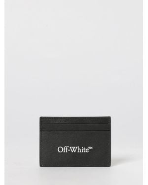Off-White c/o Virgil Abloh Leder-Kreditkartenetui - Weiß