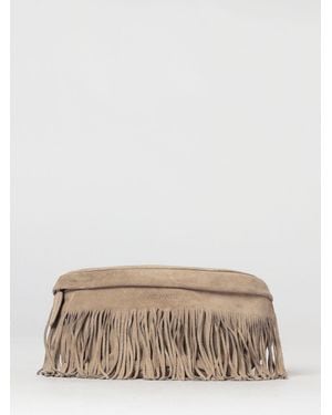 Vic Matié Vic MatiÉ Suede Bag With Fringes - Natural