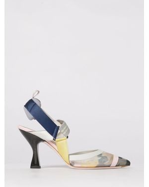 Fendi Colibrì Slingback Court Shoes - Blue