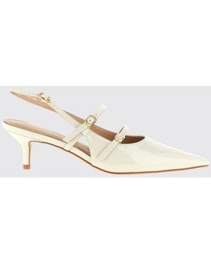 Twinset Patent Leather Slingback - Natural