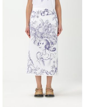 Moschino Gonna Con Stampa Olivia - Bianco