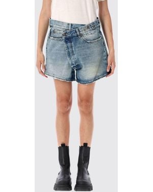 R13 Asymmetric Shorts - Blue