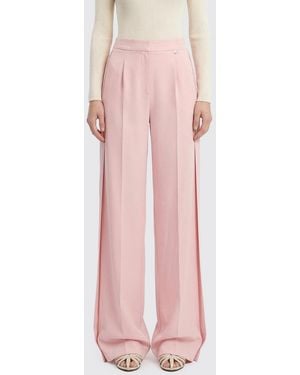 Nissa Crepe Palazzo Trousers - Pink