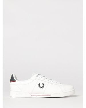 Fred Perry Leder-Sneakers - Weiß