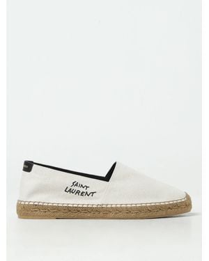 Saint Laurent Alpargatas Lona Bordados - Weiß
