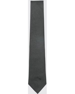 Emporio Armani Jacquard Silk Tie - White