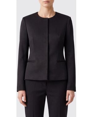 Loulou de Saison Cropped Slim Fit Blazer - Black
