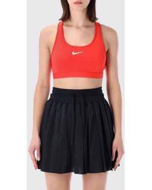 Nike Stretch Technical Fabric Sports Top - Red