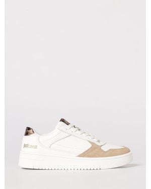 Just Cavalli Leather Sneakers - Natural