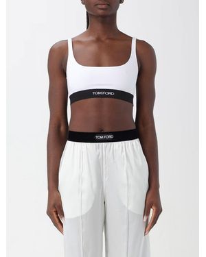Tom Ford Stretch Fabric Bralette - White