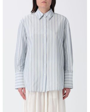 Tela Striped Cotton Blend Shirt - Grey