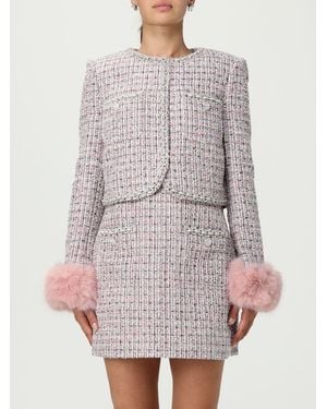 Self-Portrait Tweed Jackets - Pink