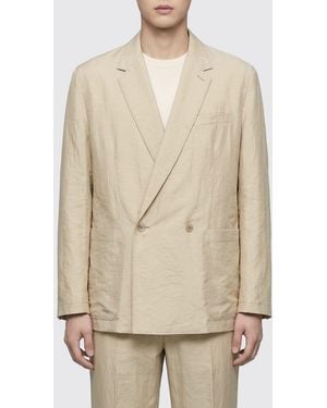 Lemaire Zweireihiger Blazer Aus Seide - Natur