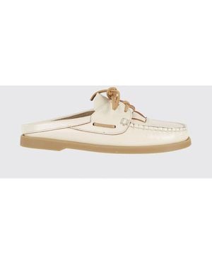 Hereu Samuna Brushed Leather Mules - White