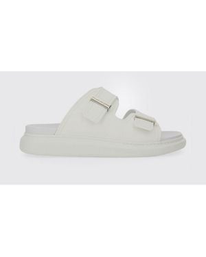 McQueen Hyrid Rubber Sandal - White
