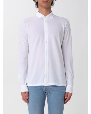 Zanone Strick-Poloshirt - Weiß
