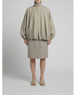TOTEME Bio-Baumwollmantel Mit Abnehmbarem Cape - Natur