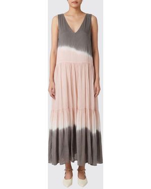 Roberto Collina Printed Cotton Midi Dress - Pink