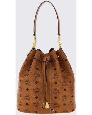MCM Dessau Bucket Bag - Brown