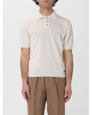 Zanone Baumwollstrick-Poloshirt - Weiß
