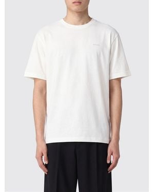 Tatras Crewneck Cotton T-Shirt With Contrast Logo And Dropped Shoulders - White