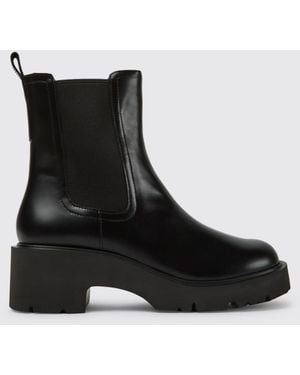 Camper Milah Ankle Boots In Calfskin - Black