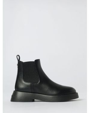 ARMANI EXCHANGE Flat Ankle Boots - Black