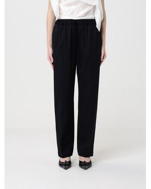 MM6 by Maison Margiela Wool Blend Trousers - Black