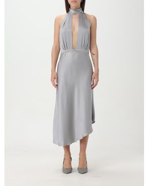 Elisabetta Franchi Abito Asimmetrico - Grigio