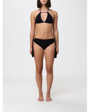 Alaïa Bikini De Triángulo De Poliamida Con Braguita De Talle Bajo - Negro