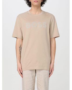 BOSS T-Shirt Herren - Natur
