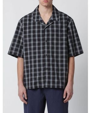 Studio Nicholson Casual Checked Cotton Shirt - Black