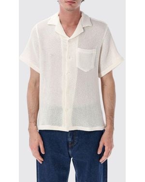 Portuguese Flannel Cotton Blend Cardigan - White
