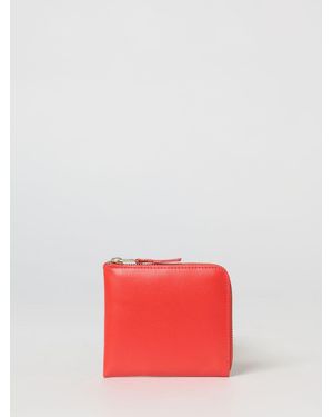 Comme des Garçons Leather Wallet - Red