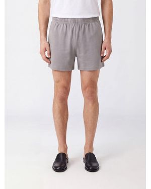 Rier Cotton Sport Shorts With An Elasticated Waistband And Slant Pockets - Grey