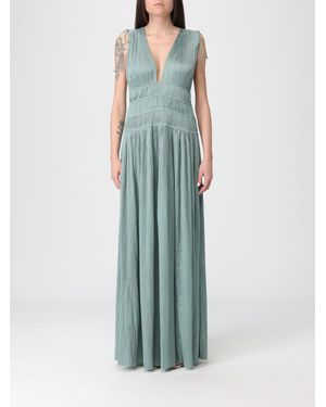 Ulla Johnson Tasneem Pleated Crepe Long Dress - Green