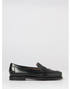 Sebago Frank Woven Calfskin Penny Loafers - White