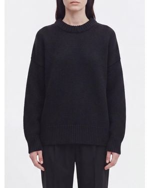 The Row Wool Blend Pullover - Blue