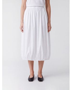 Comme des Garçons Comme Des GarÇ Ons Polyester Midi Balloon Skirt With Elasticated Waist - White