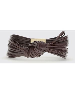 Bottega Veneta Knot Multi-Strand Leather And Bracelet - Brown