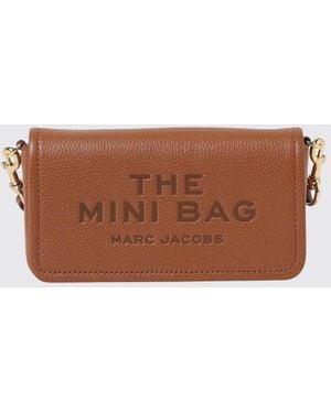Marc Jacobs The Mini Bag Hammered Leather Mini Crossbody Bag - Brown