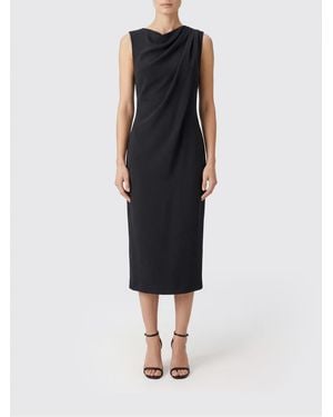 Soeur Gemma Draped Organic Cotton Dress - Black
