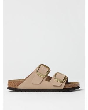 Birkenstock Arizona Big Buckle Nubuck Sandals - White